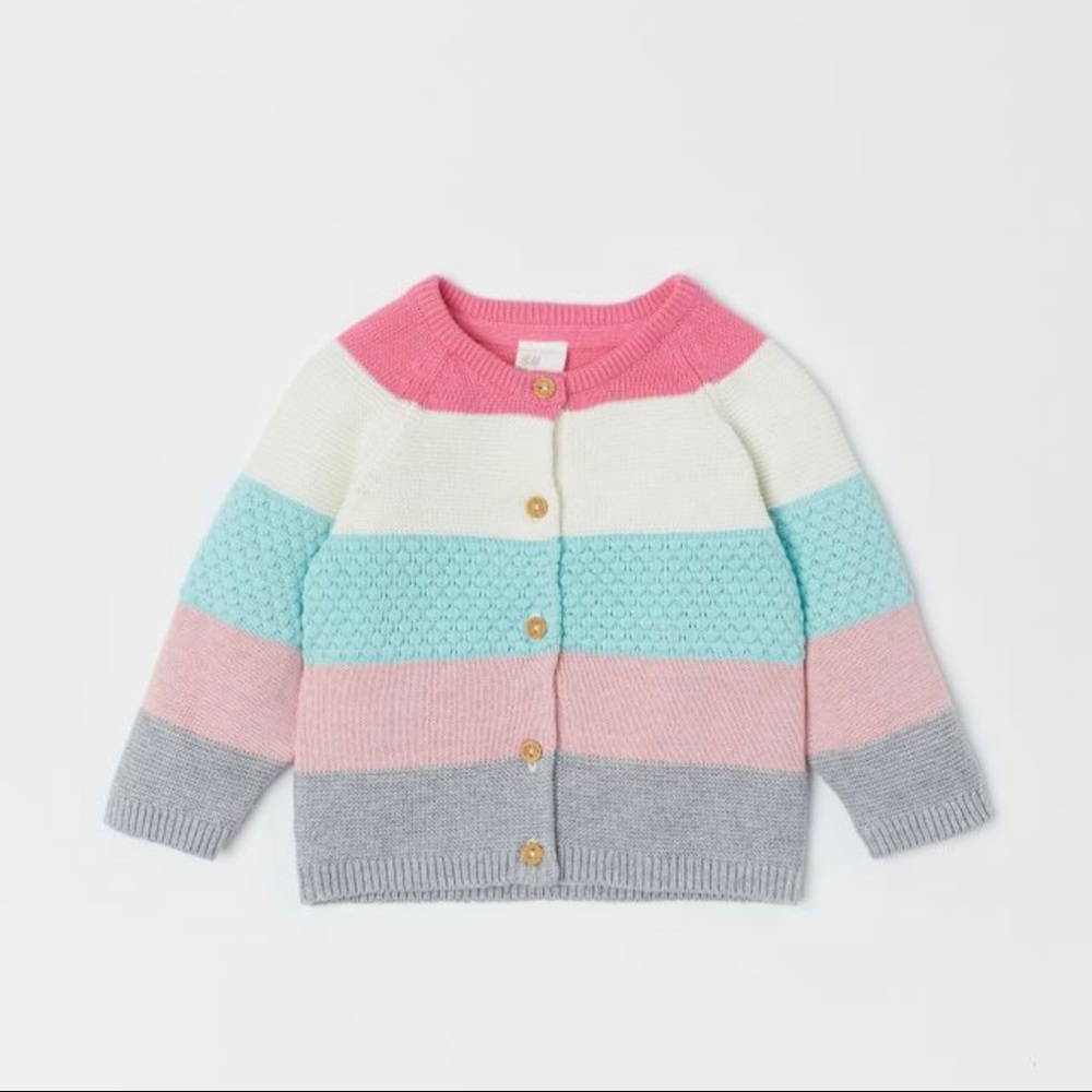 H&M Textured Knit Cardigan Size 9-12 Months